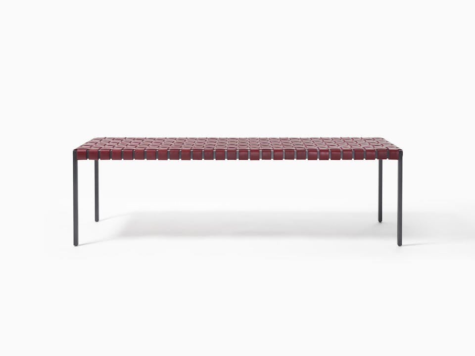 de sousa hughes mark albrecht Classic Bench Black Steel Red