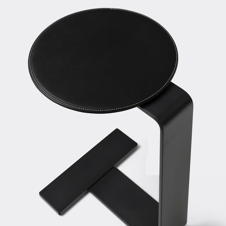 de sousa hughes mark albrecht Echo Side Table Black Leather
