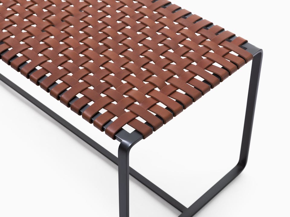 55xUNkB09in de sousa hughes mark albrecht Sled Bench Large Black Saddle