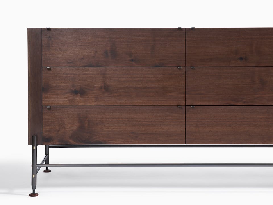 de sousa hughes mark albrecht Hardwood Credenza Standard Walnut detail