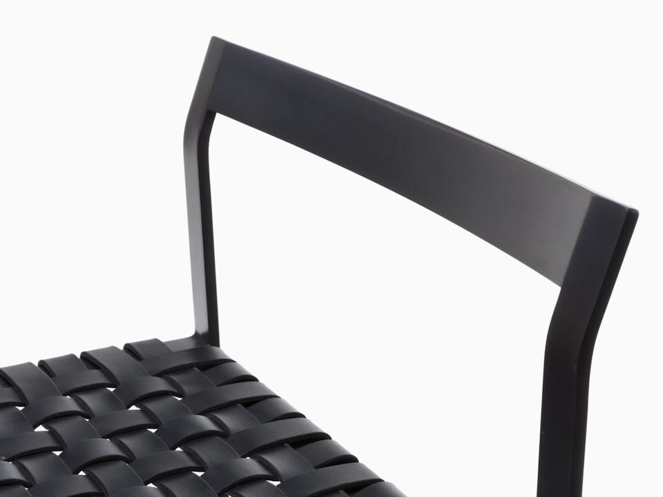 de sousa hughes mark albrecht Metal Back Bar Stool Black Black Metal Detail