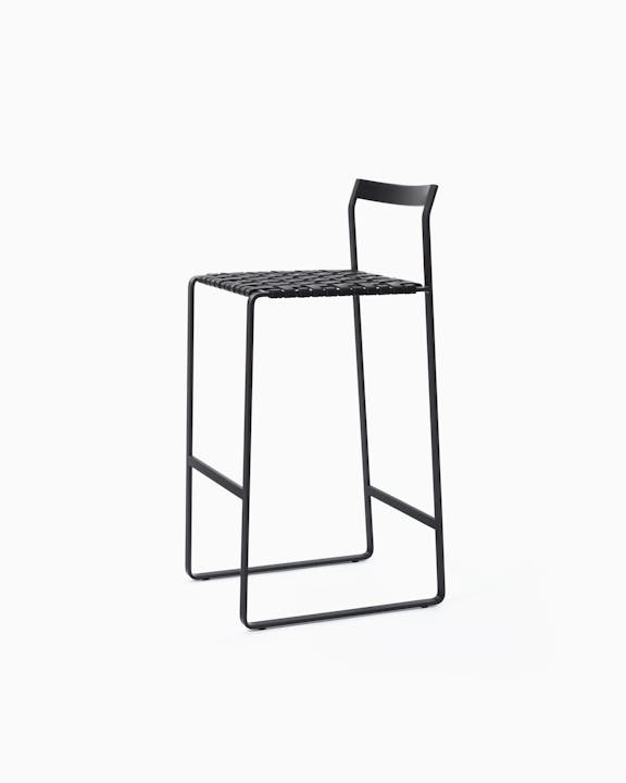 de sousa hughes mark albrecht Metal Back Bar Stool Black Black