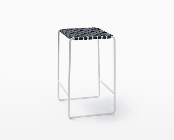 de sousa hughes mark albrecht Outdoor Backless Stool PC White Black