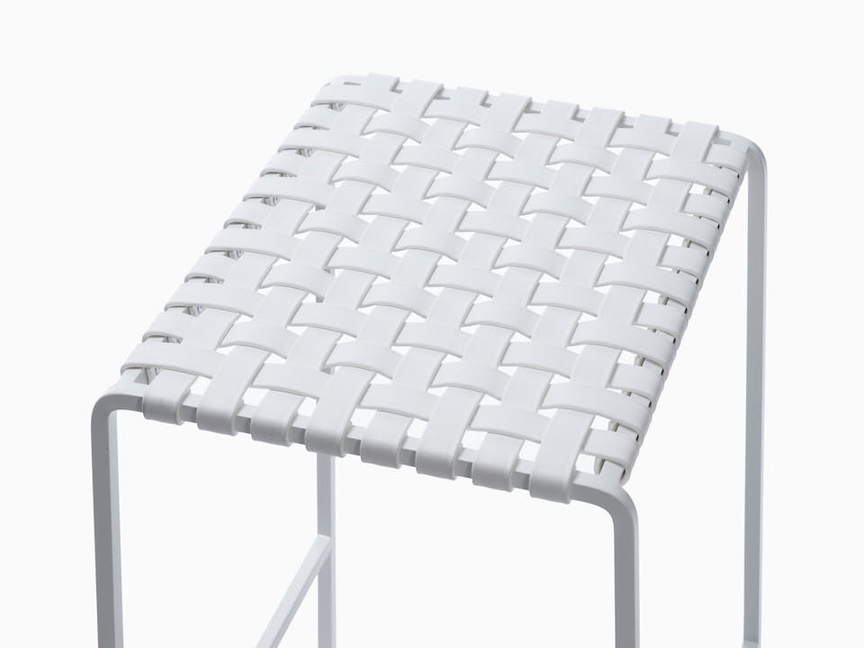 de sousa hughes mark albrecht Outdoor Backless Stool PC White White Seat