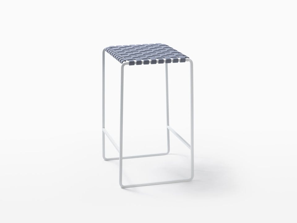 de sousa hughes mark albrecht Outdoor Backless Stool PC White Grey