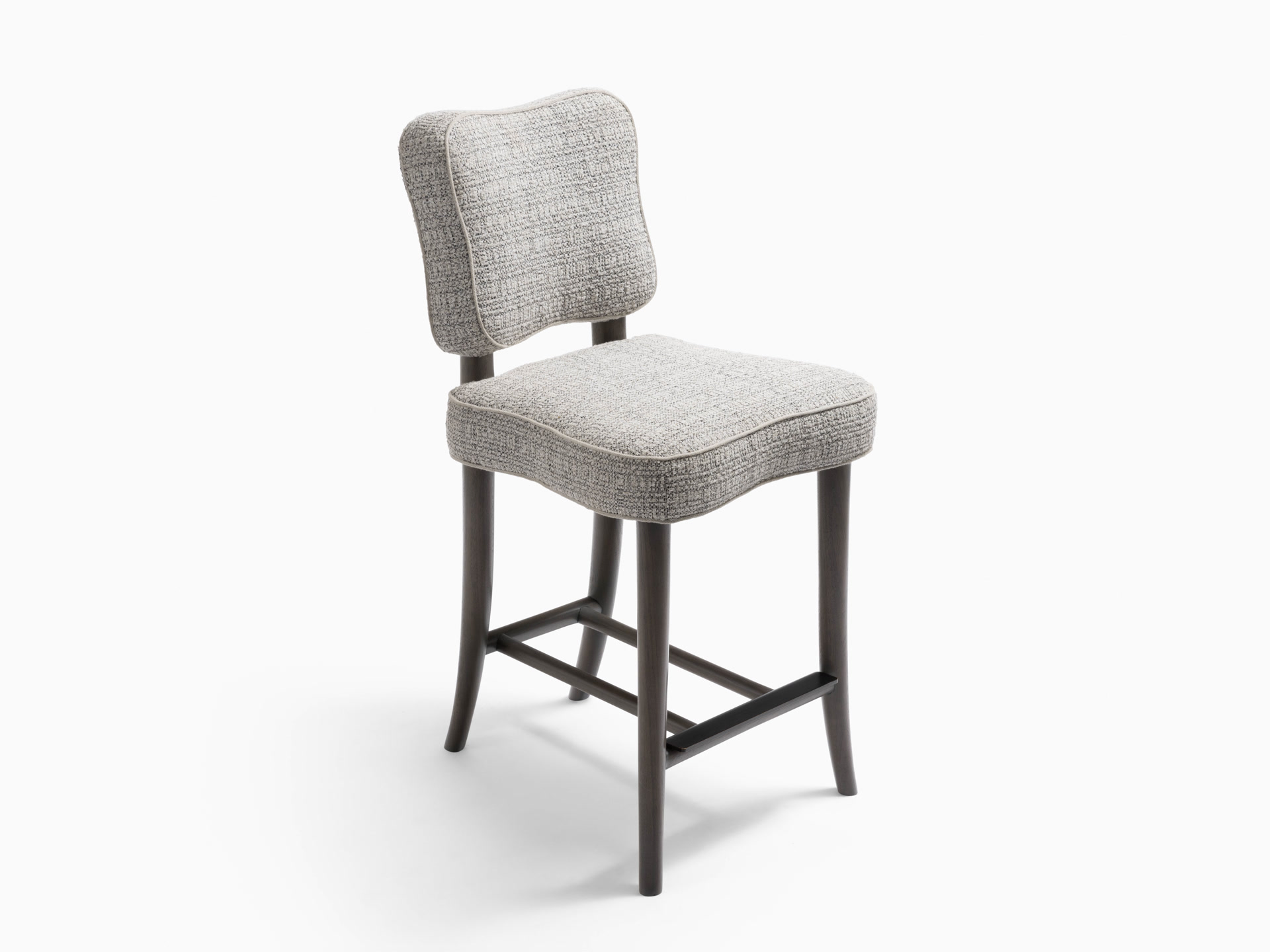 de sousa hughes mattaliano royere armless barstool top angle