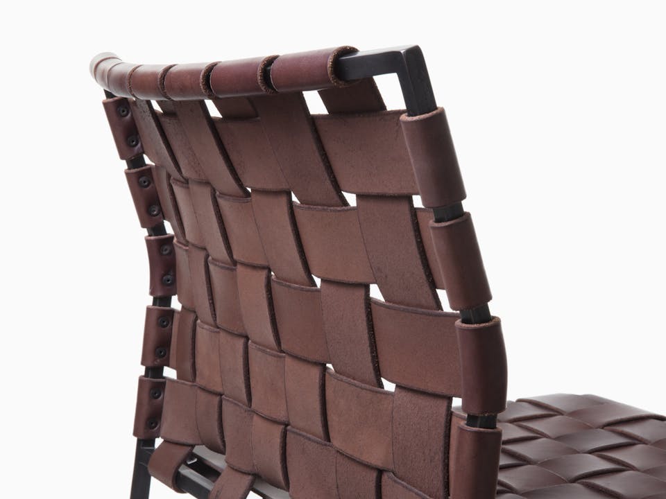 de sousa hughes mark albrecht Stacking Chair WS BlackBrown Back Detail