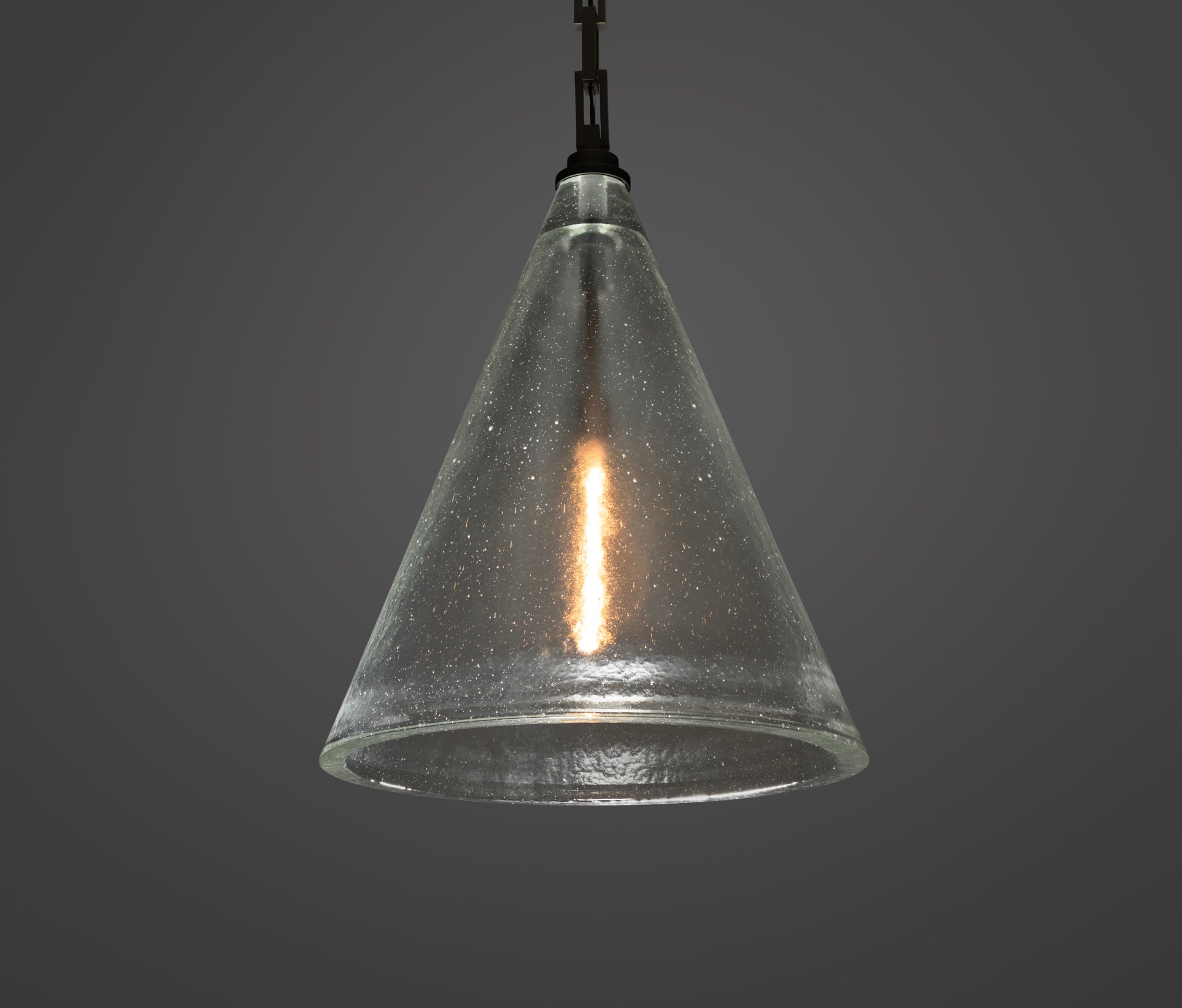 de sousa hughes mattaliano Conique Chandelier size 1 dark background detail