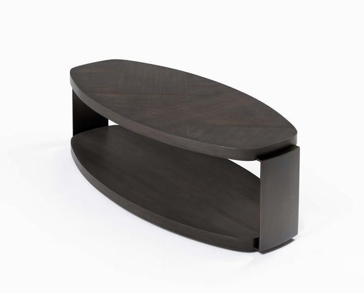 de sousa hughes mattaliano ettore oval cocktail table side angle
