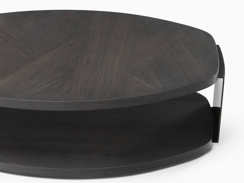 de sousa hughes mattaliano ettore oval cocktail table top detail