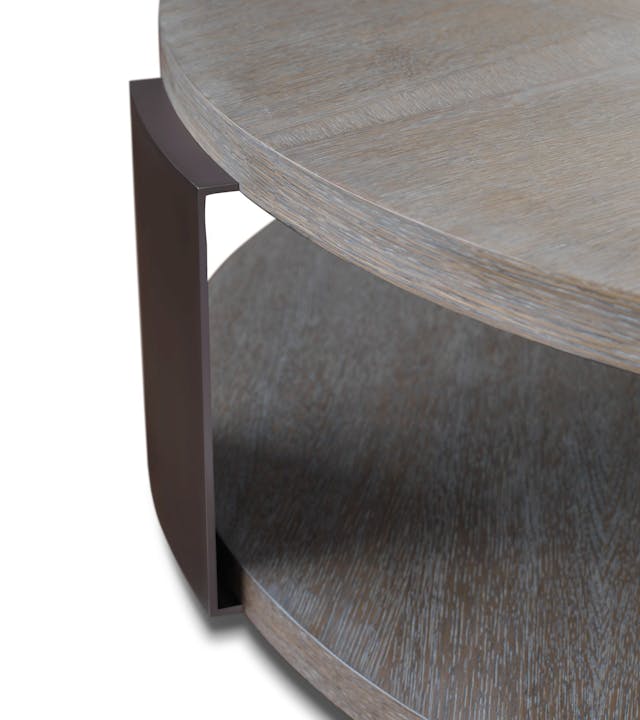 de sousa hughes mattaliano ettore round coffee table leg detail white background