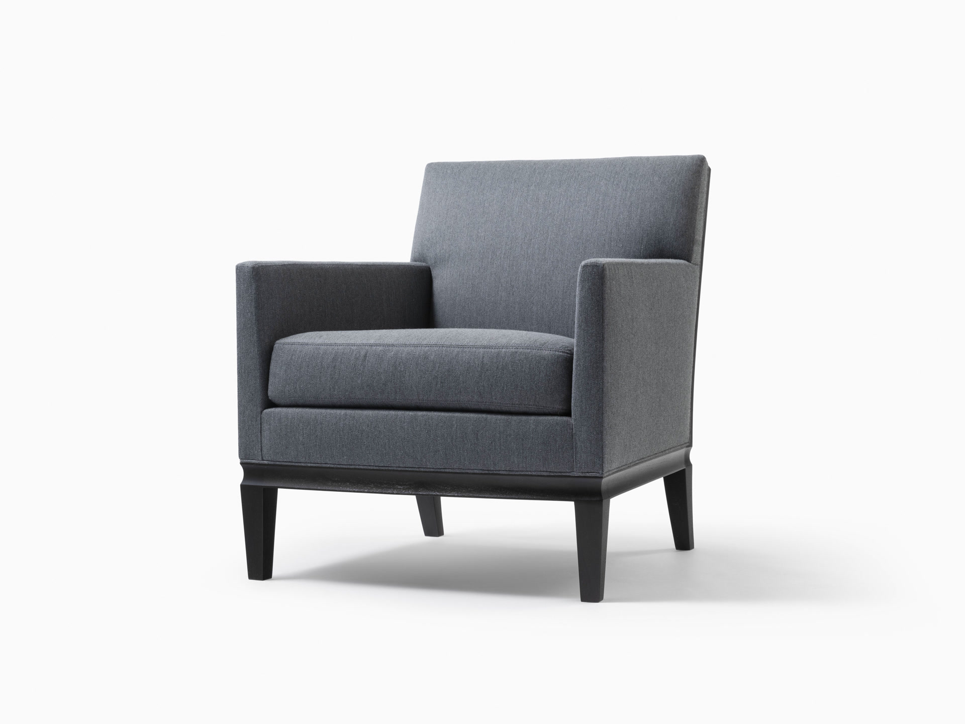 de sousa hughes mattaliano flute lounge chair front angle