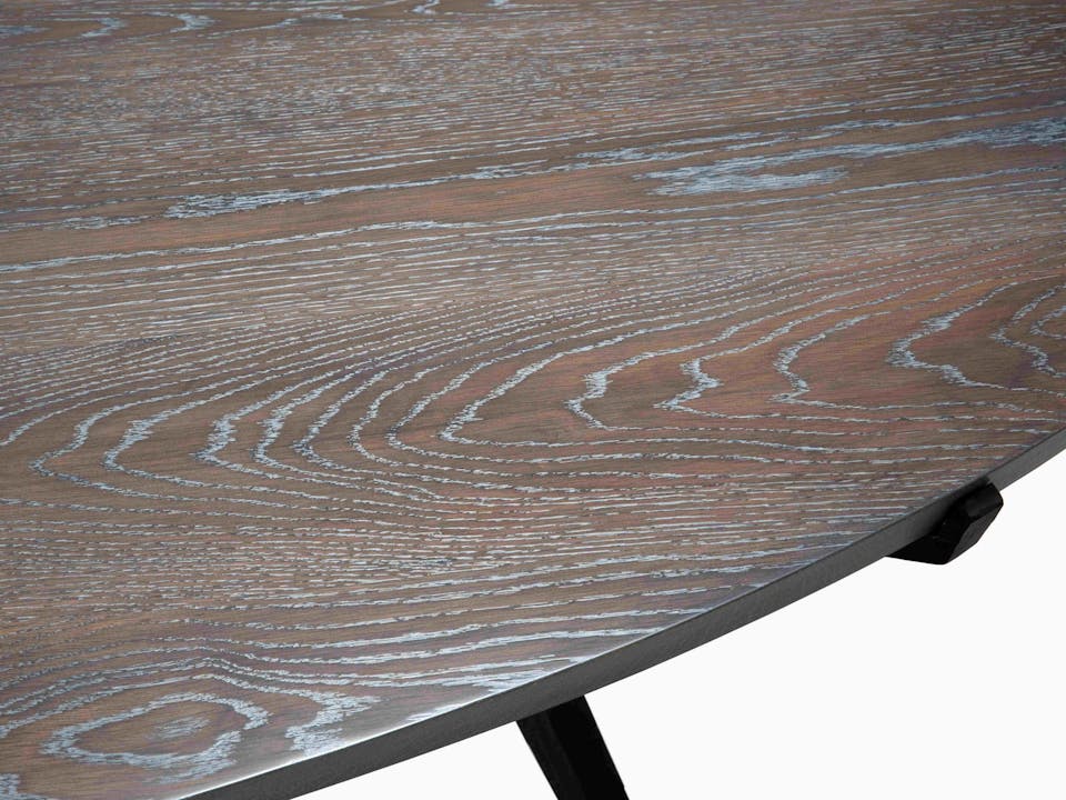 de sousa hughes mattaliano tritan oval dining table detail