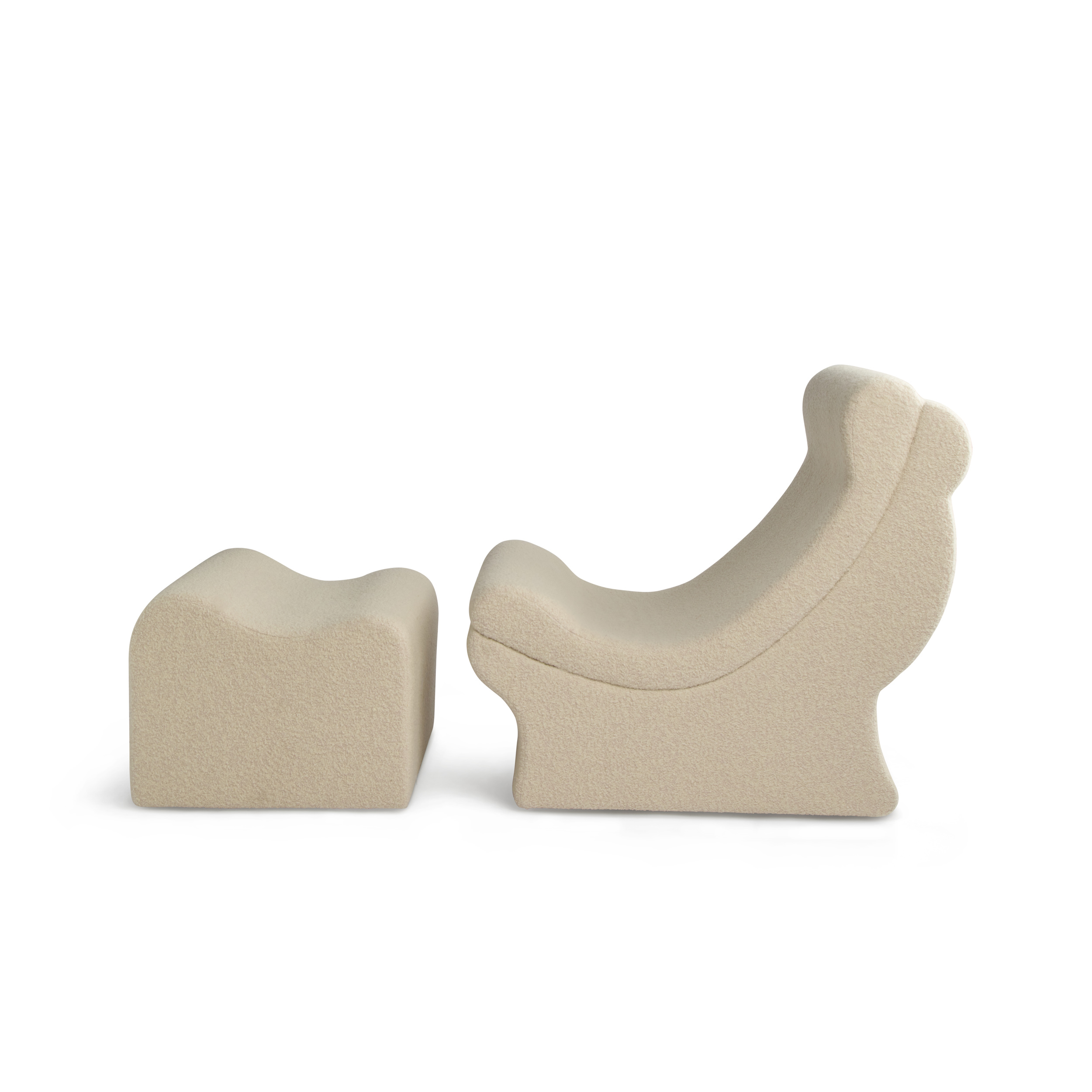 de sousa hughes natasha baradaran Carla Slipper Chair and Ottoman