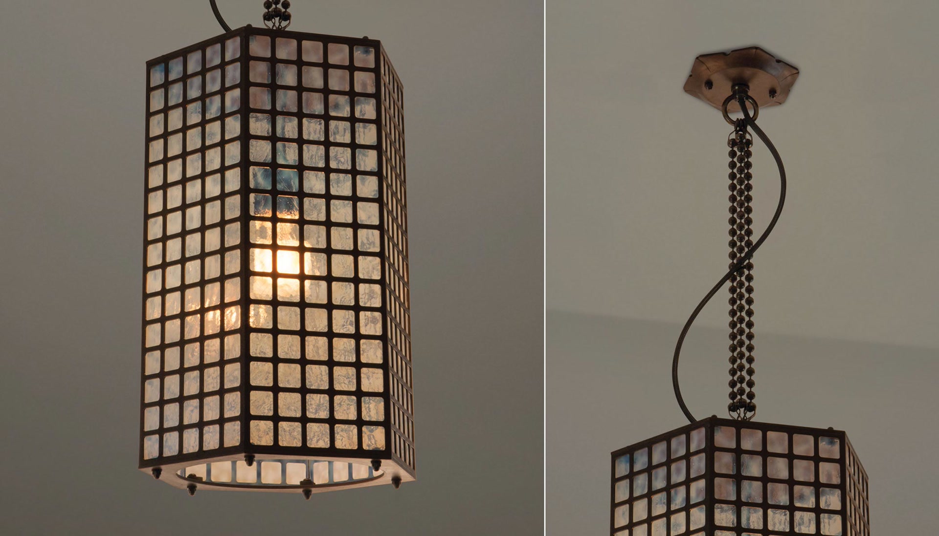 de sousa hughes McEwen Lighting Hex Lantern Suspension detail