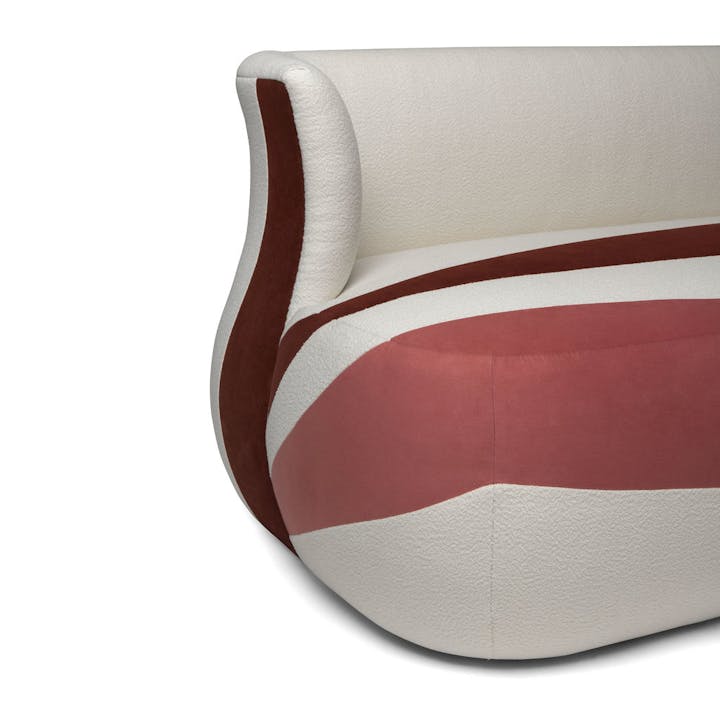 de sousa hughes natasha baradaran ISADORA SOFA RED detail