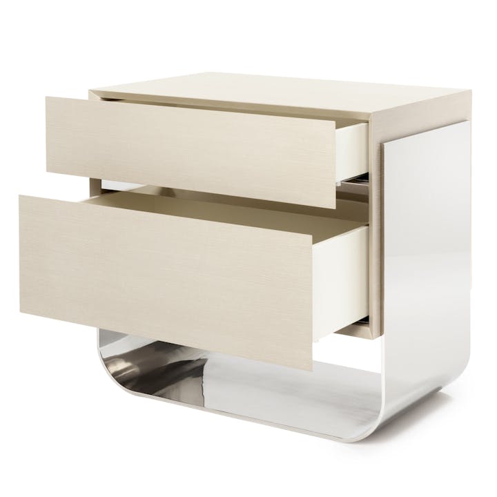 de sousa hughes powell bonnell Arc Nightstand quarter with drawers open