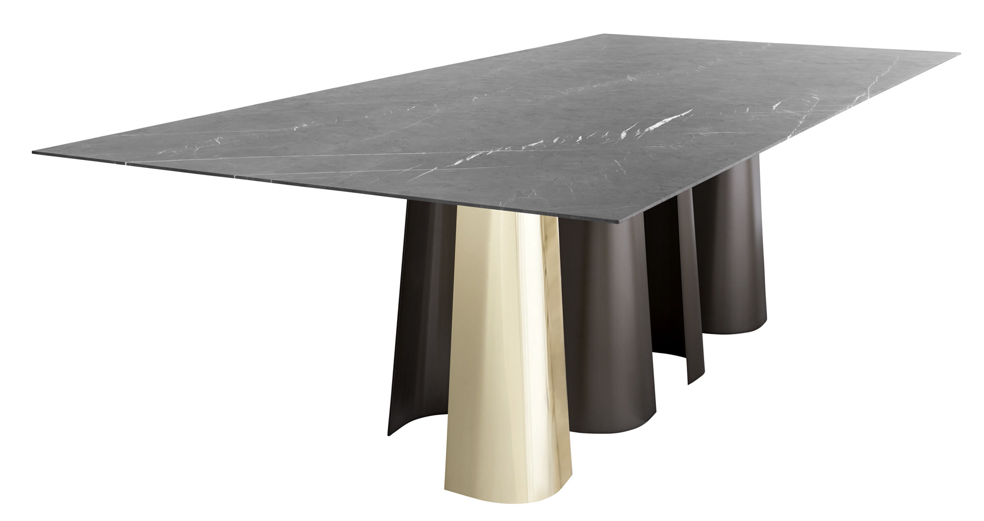 de sousa hughes powell bonnell Snow Dining Table quarter view