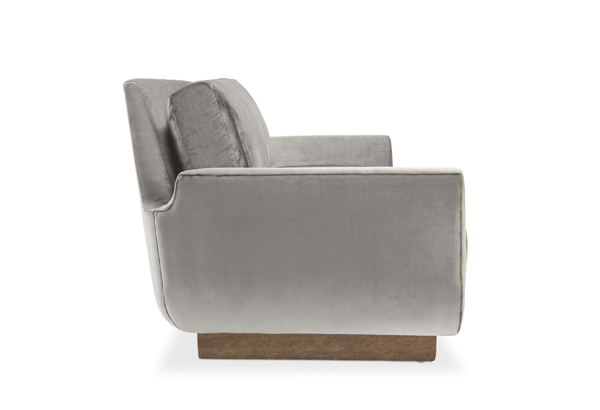 de sousa hughes quintus Dove Sofa Silver Wood side