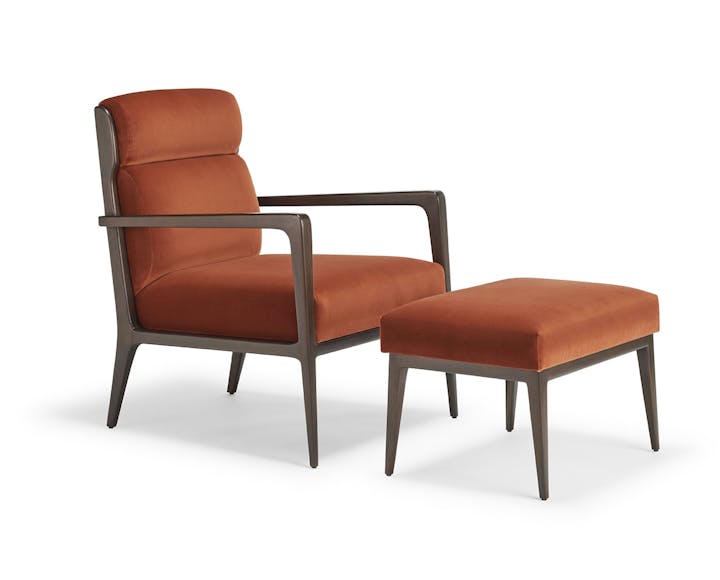 de sousa hughes quintus Luca Lounge Chair with ottoman