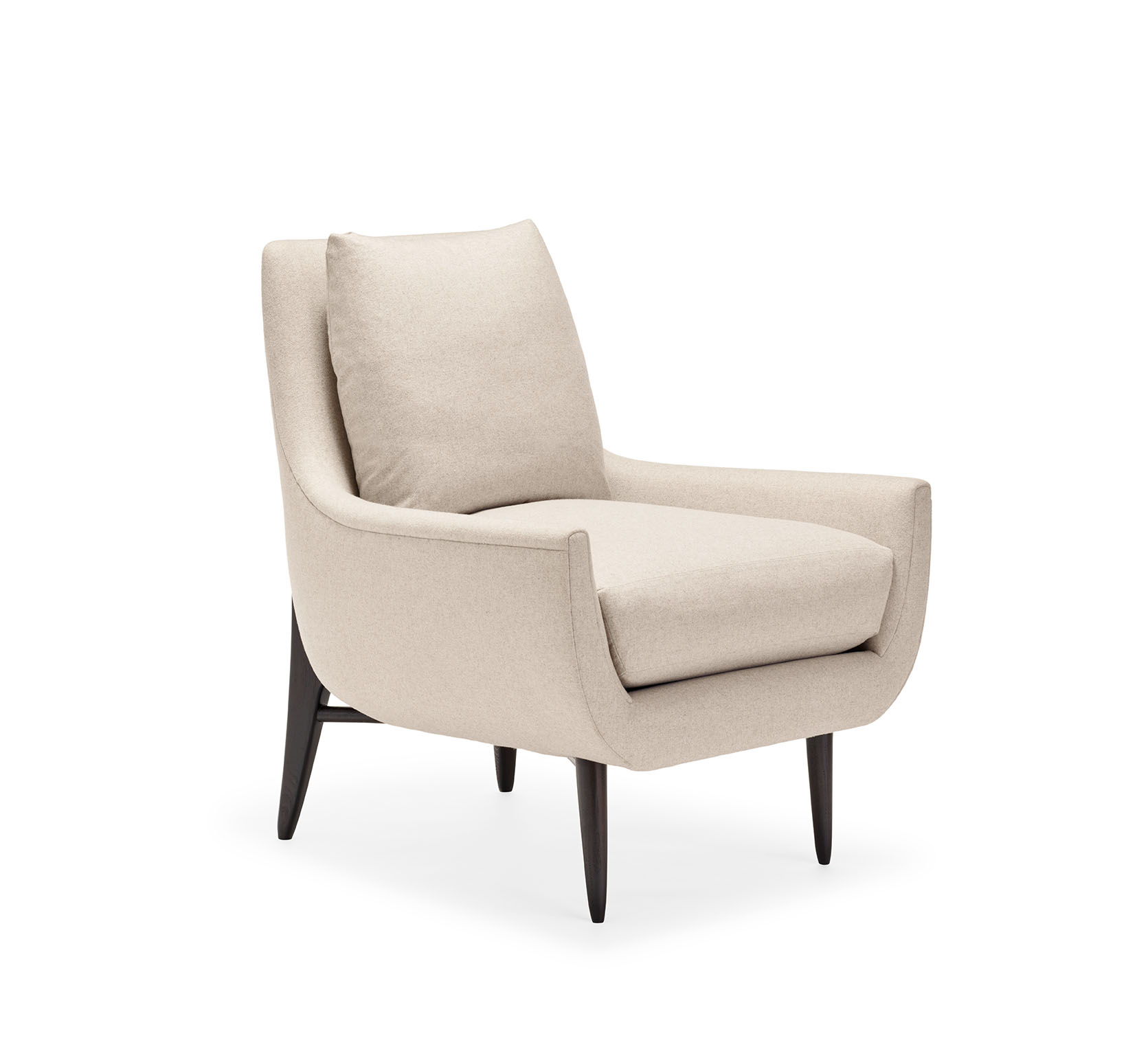 de sousa hughes quintus Lynne Lounge Chair side angle 2