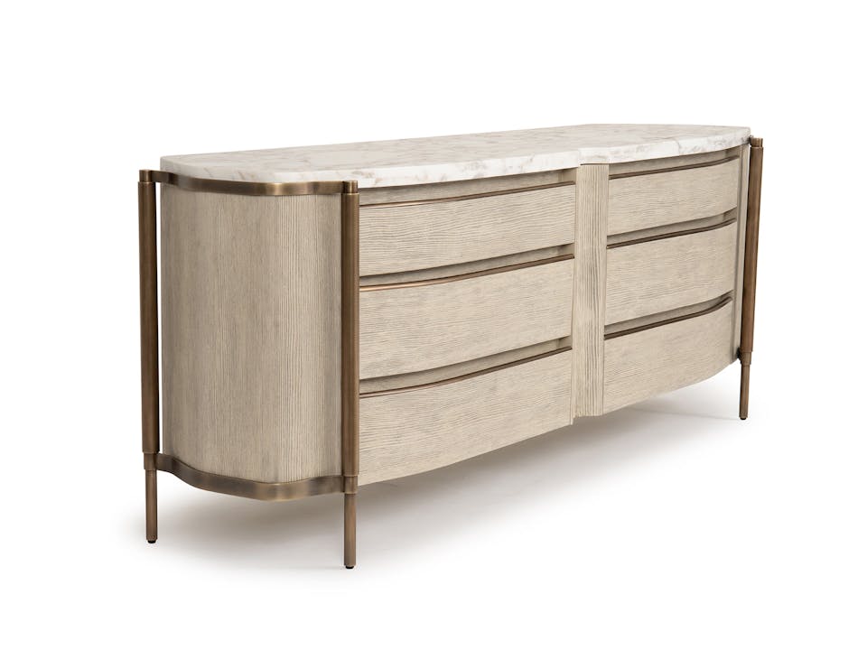 de sousa hughes quintus Sombra Credenza 3 4 front view