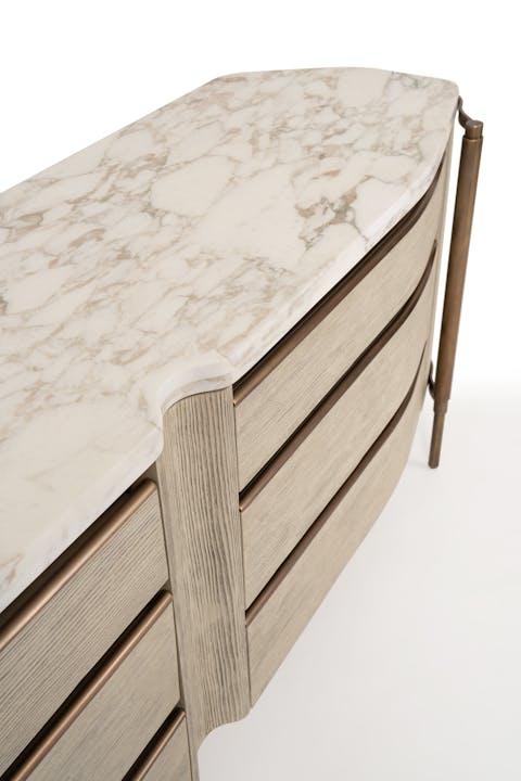 de sousa hughes quintus Sombra Credenza Straight detail