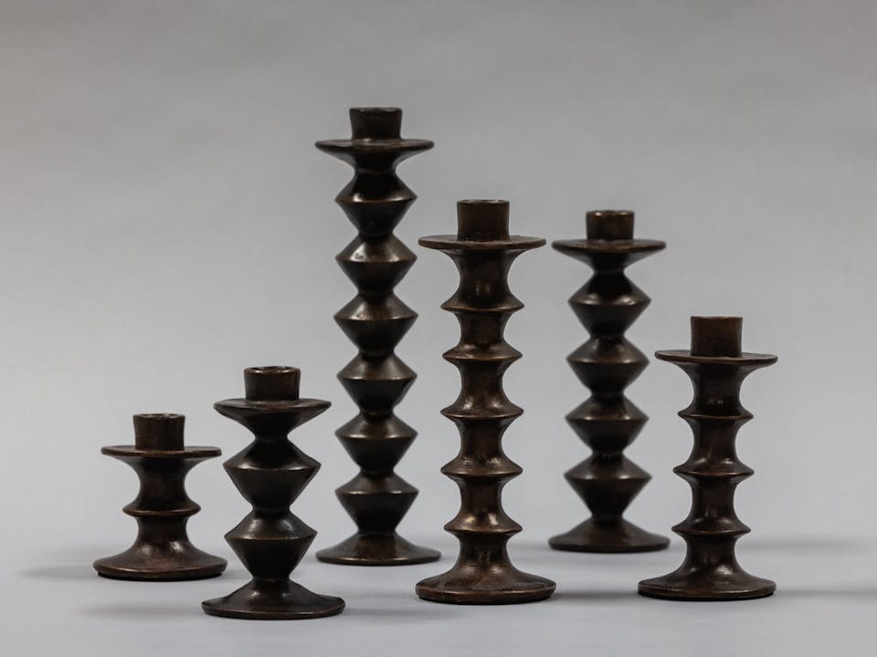 de sousa hughes stephen antonson Candlesticks bronze grouping