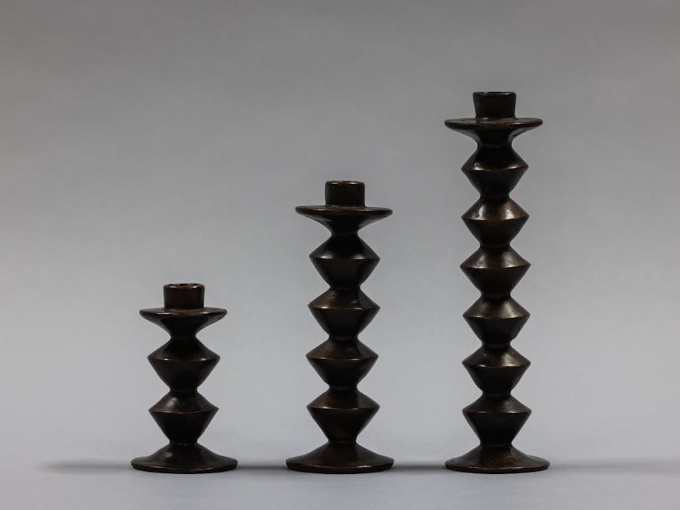 de sousa hughes stephen antonson Zigzag Candlesticks bronze