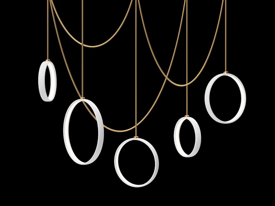 de sousa hughes ted bradley Swag Pendants Set of 5  U  Shape