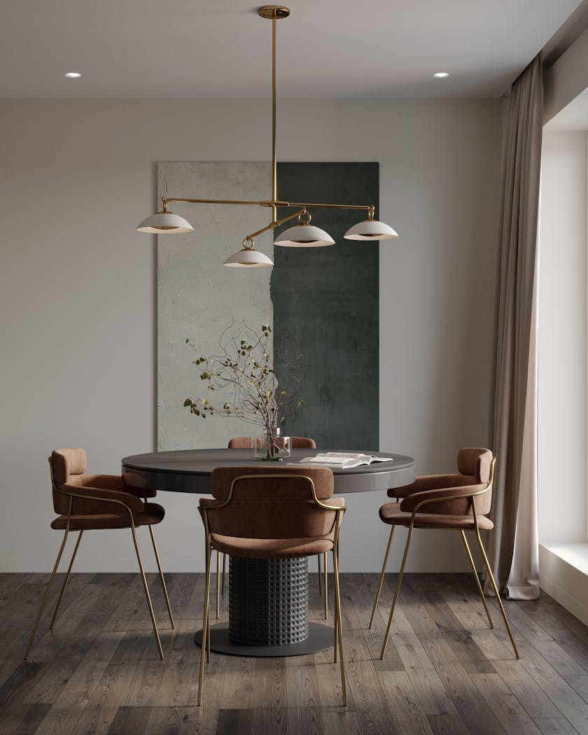 de-sousa-hughes-ted-bradley-dome-mobile-White-Stone-Bisque-Porcelain-Satin-Brass-front