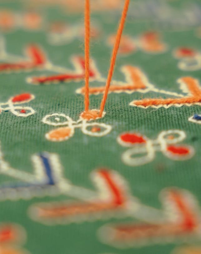 de sousa hughes namay samay EmbroideringDimitriStyle2Green DB DIMI 2 02 fromtheDecorsBarbaresforNamaySamaycollection