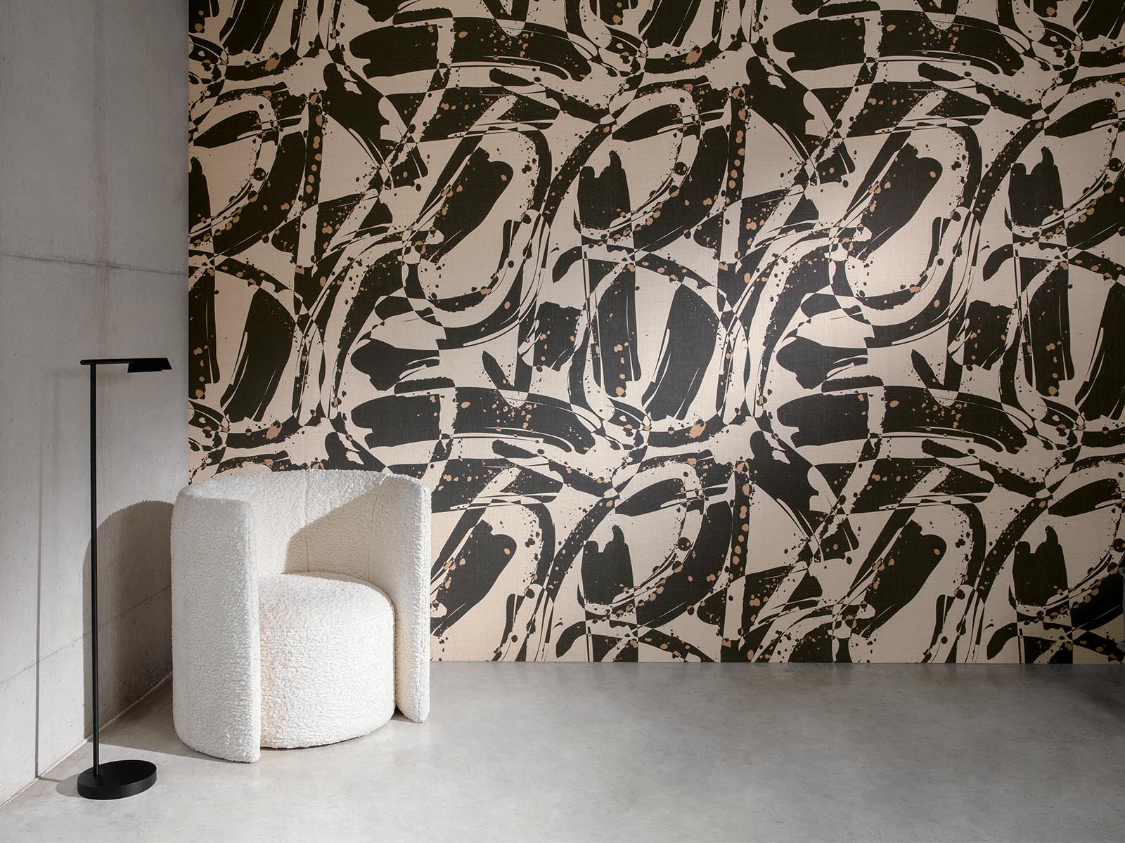 de sousa hughes kirkby design wallcoverings vol 1 vandal wall mural monochrome