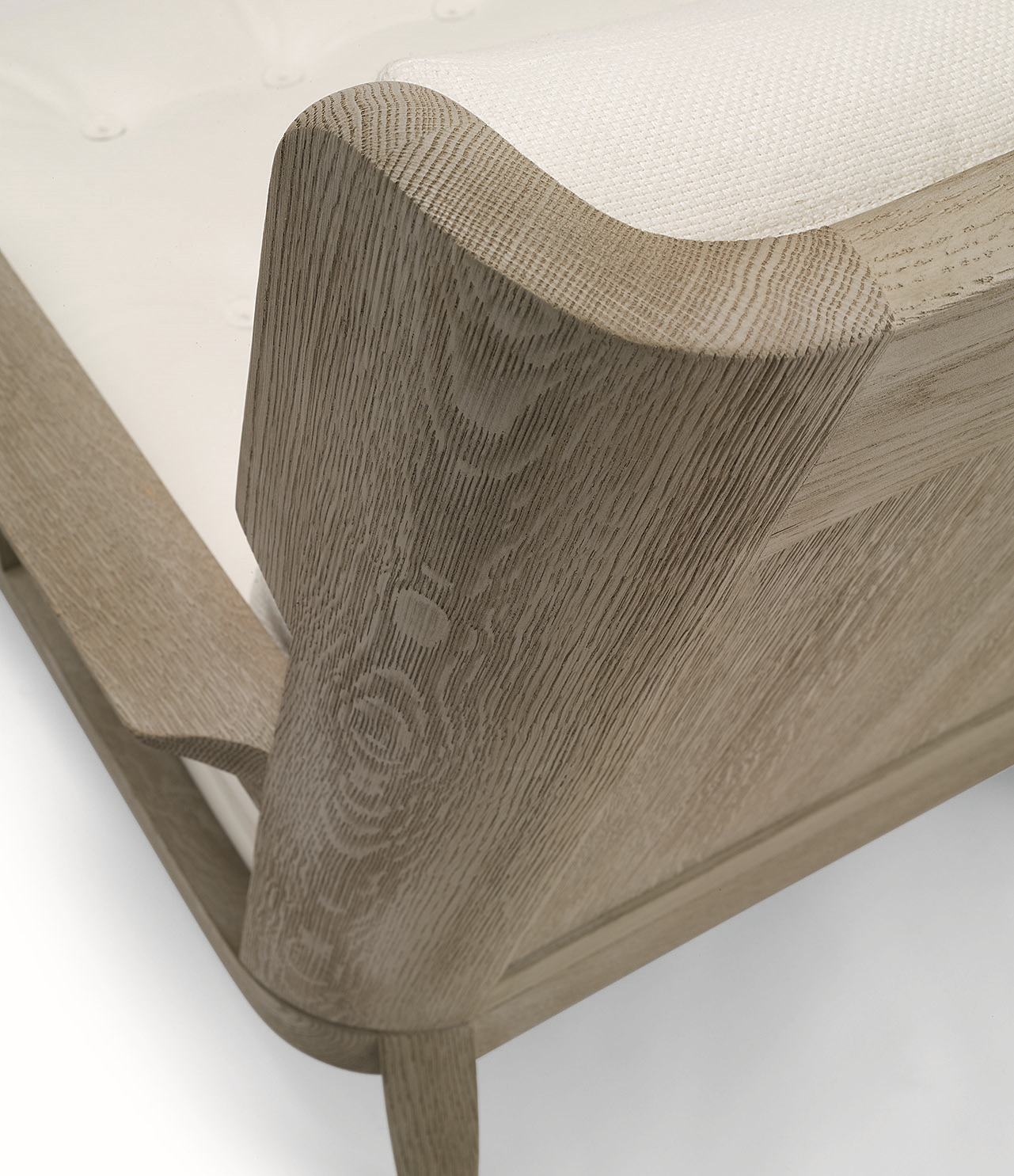 de sousa hughes liaigre Conches armchair top detail