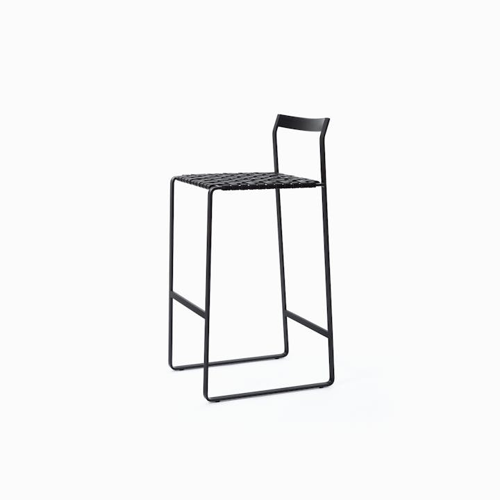 de sousa hughes mark albrecht MetalBackBarStool Black