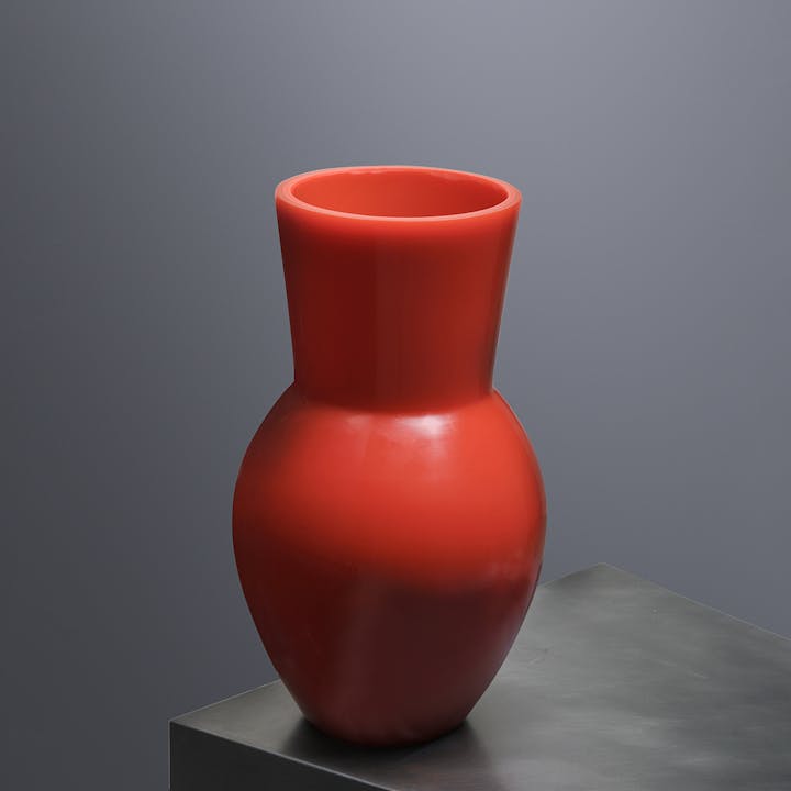 de sousa hughes alexander lamont amphora vase coral red