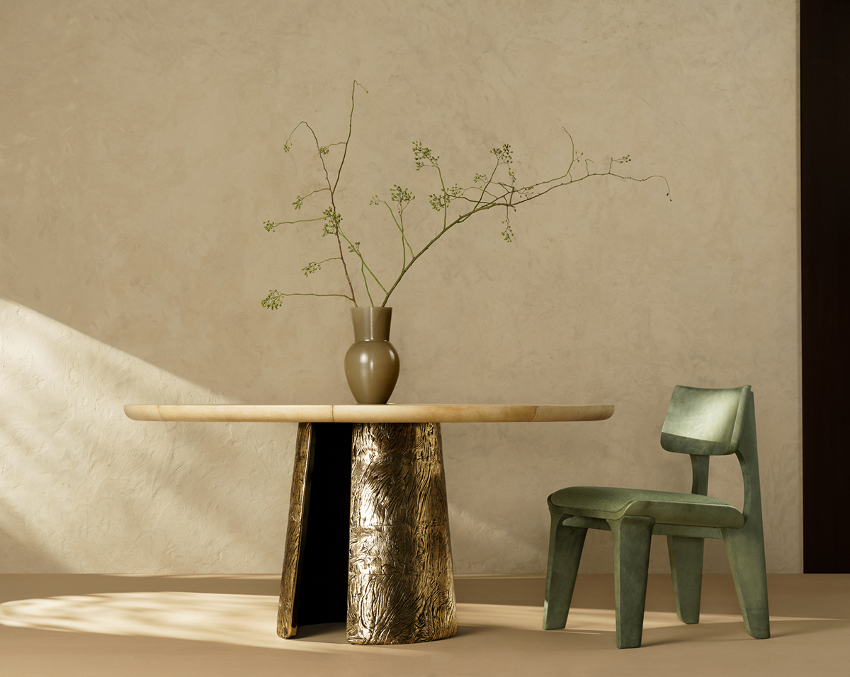 de sousa hughes alexander lamont pave dining table front