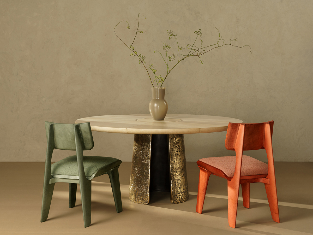 de sousa hughes alexander lamont pave dining table install