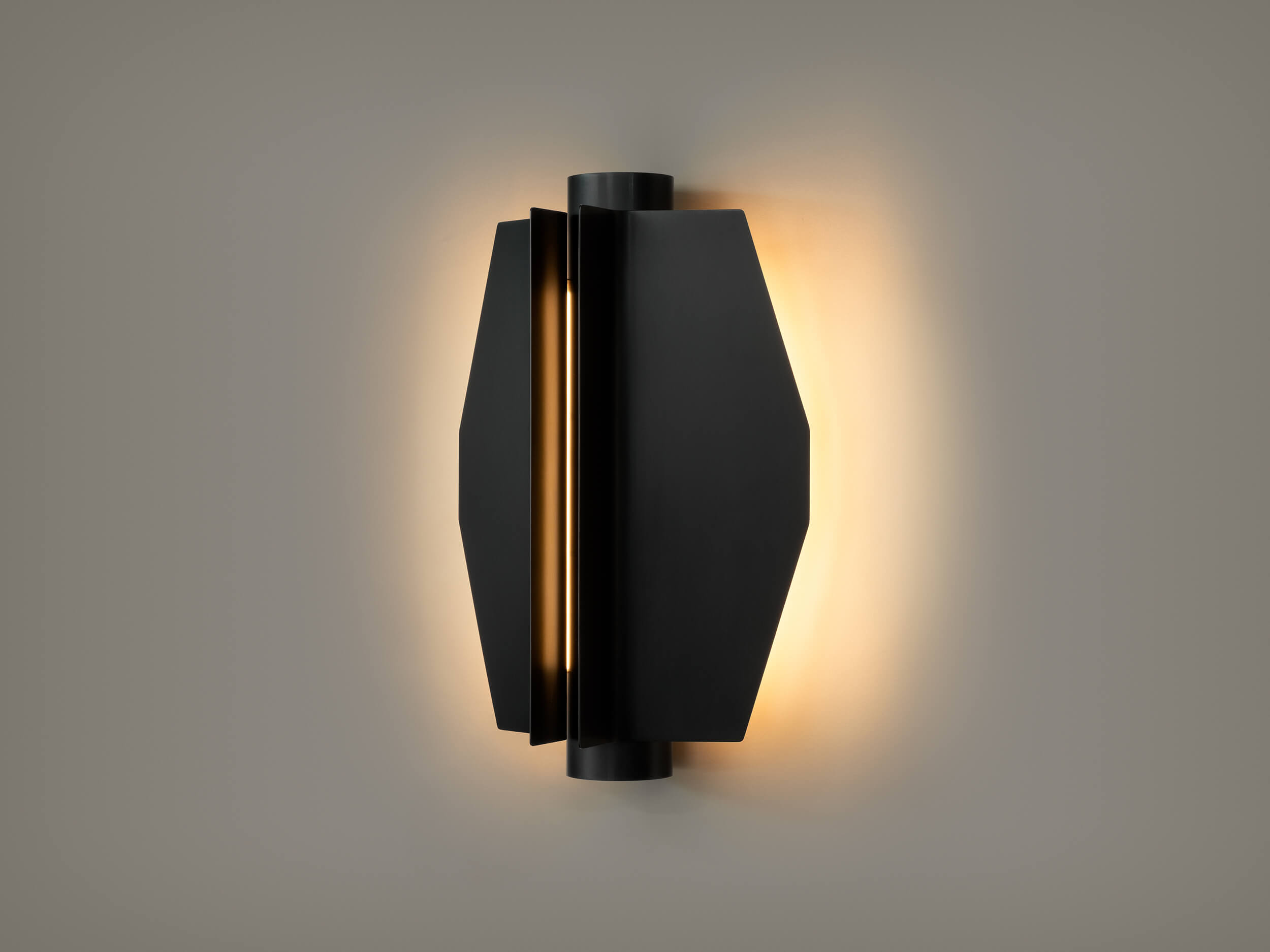 de sousa hughes caste sollid sconce darkened finish angle