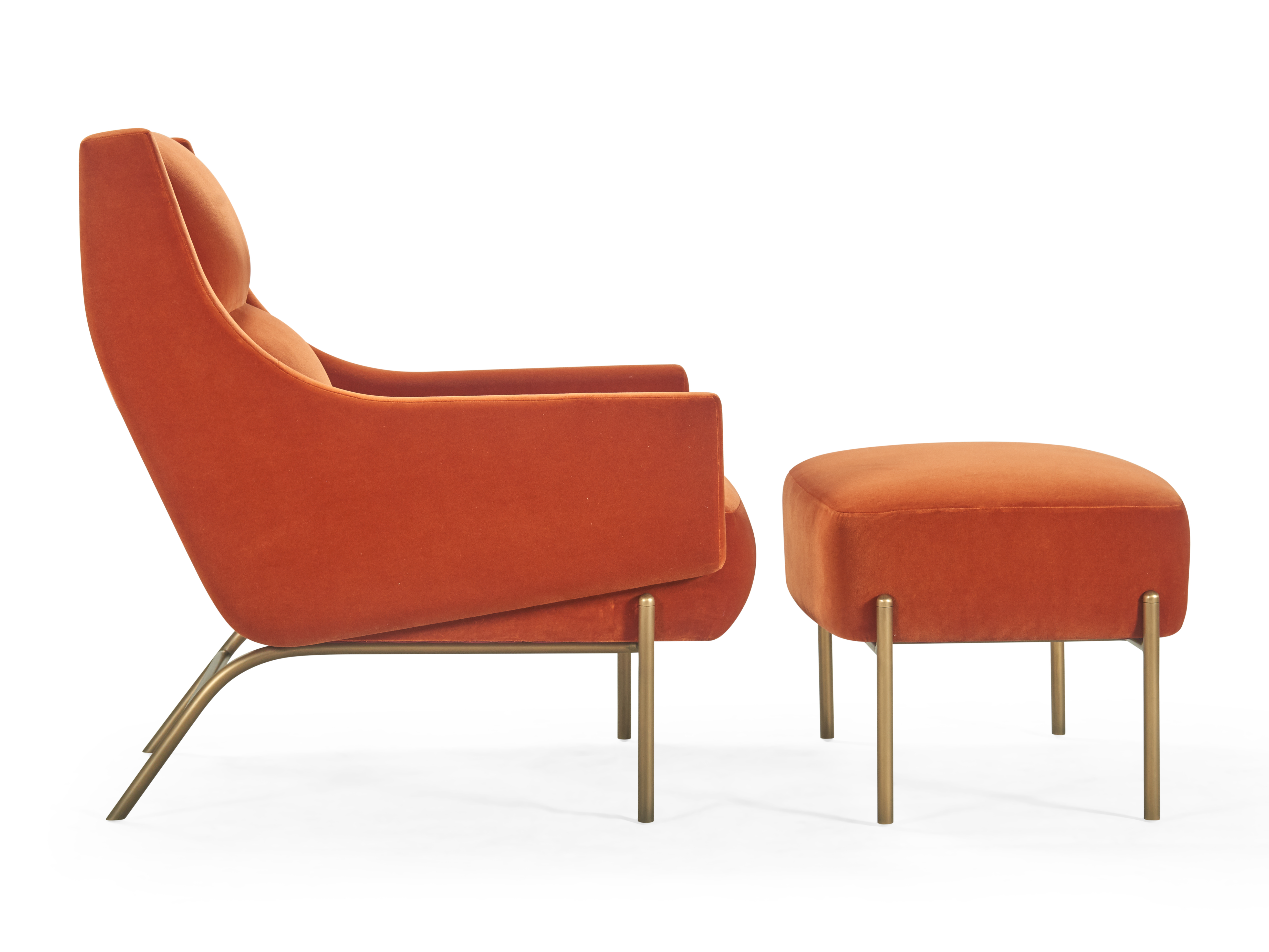 de sousa hughes atelier purcell VistaLoungeChairandOttoman2 LightBronze