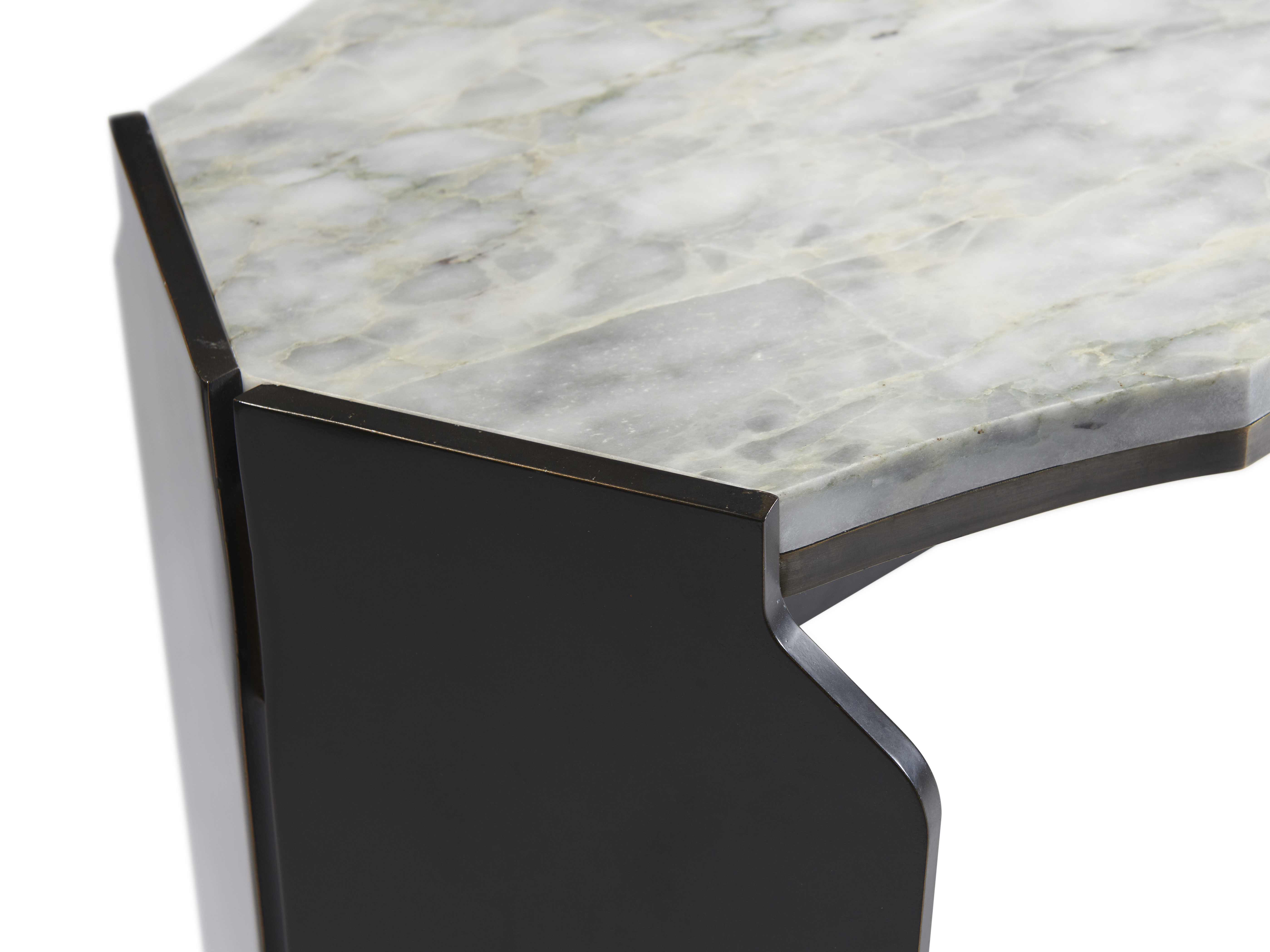 de sousa hughes atelier purcell AthenaConsoleDetail HandPatinatedDarkBronze&Carrara