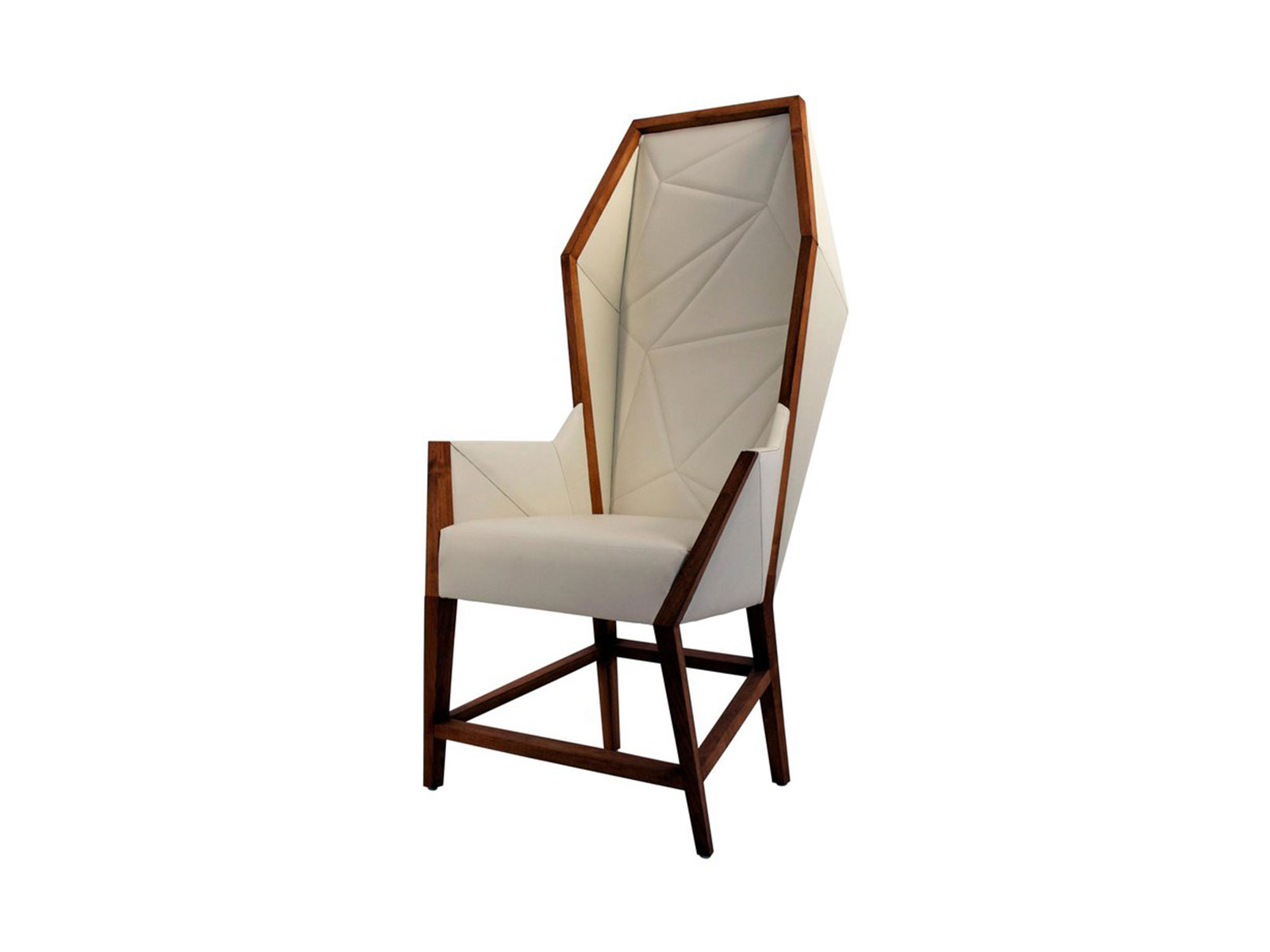 de sousa hughes atelier purcell bias hooded diningchair natural walnut