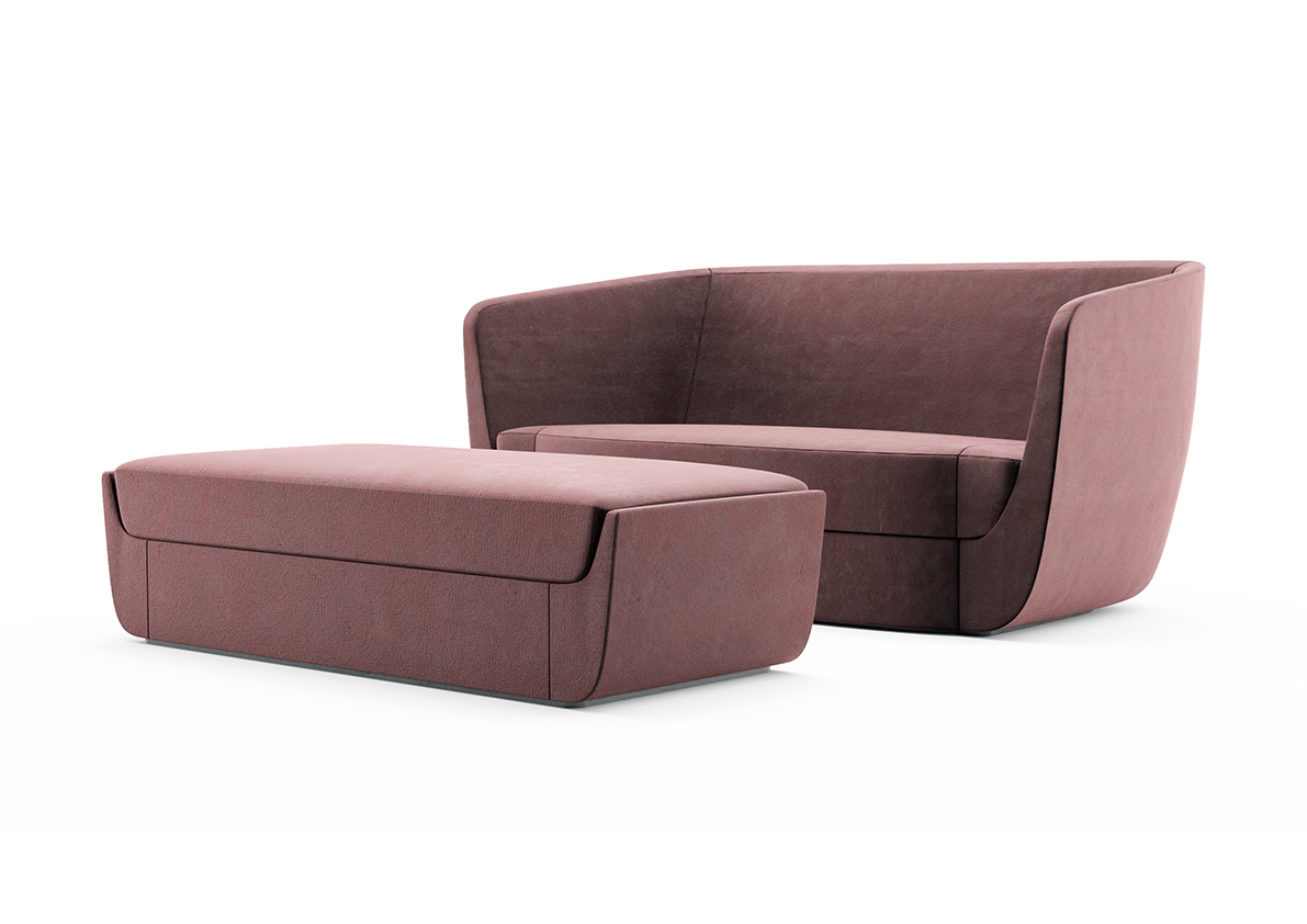 de sousa hughes atelier purcell ClaspLoveseat&Ottoman