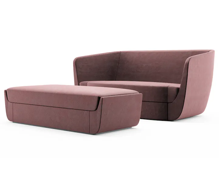 de sousa hughes atelier purcell ClaspLoveseat&Ottoman