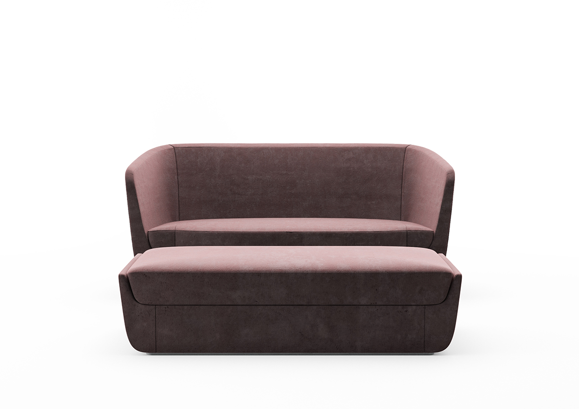 de sousa hughes atelier purcell ClaspLoveSeat&Ottoman