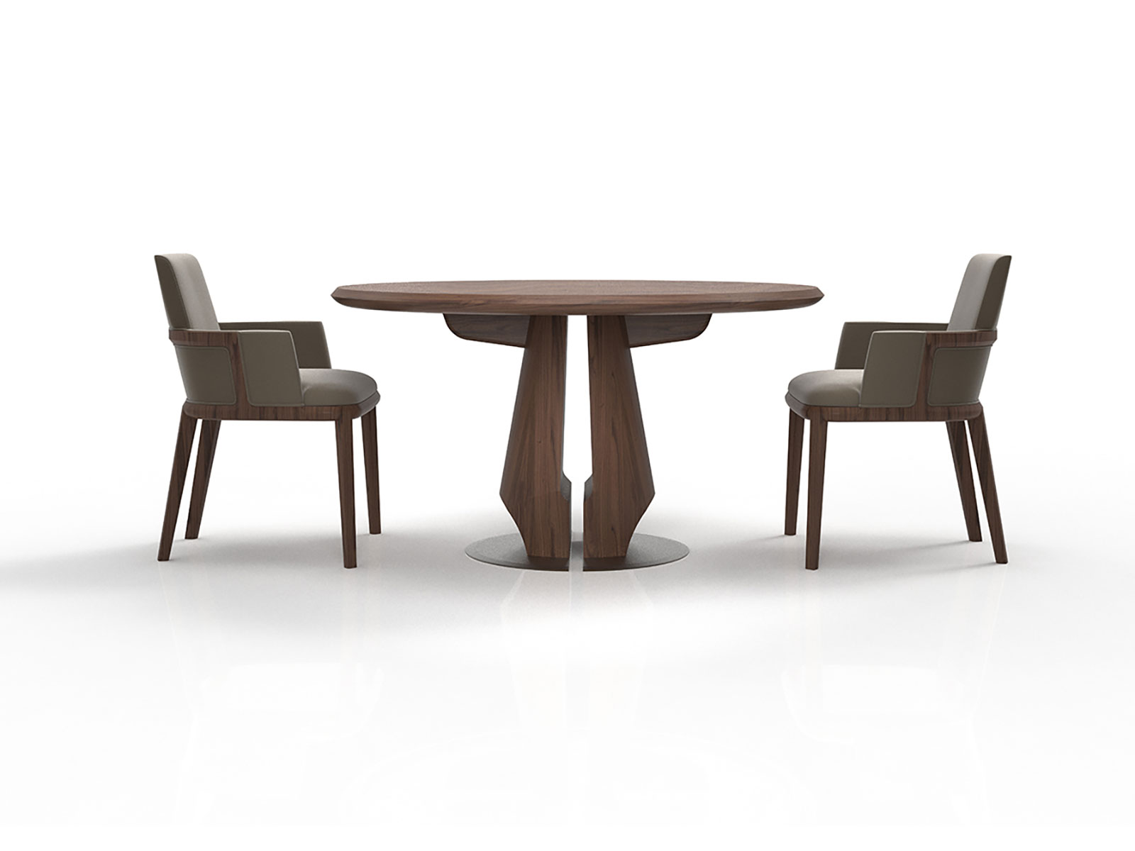 de sousa hughes atelier purcell henley round dining table natural walnut 3