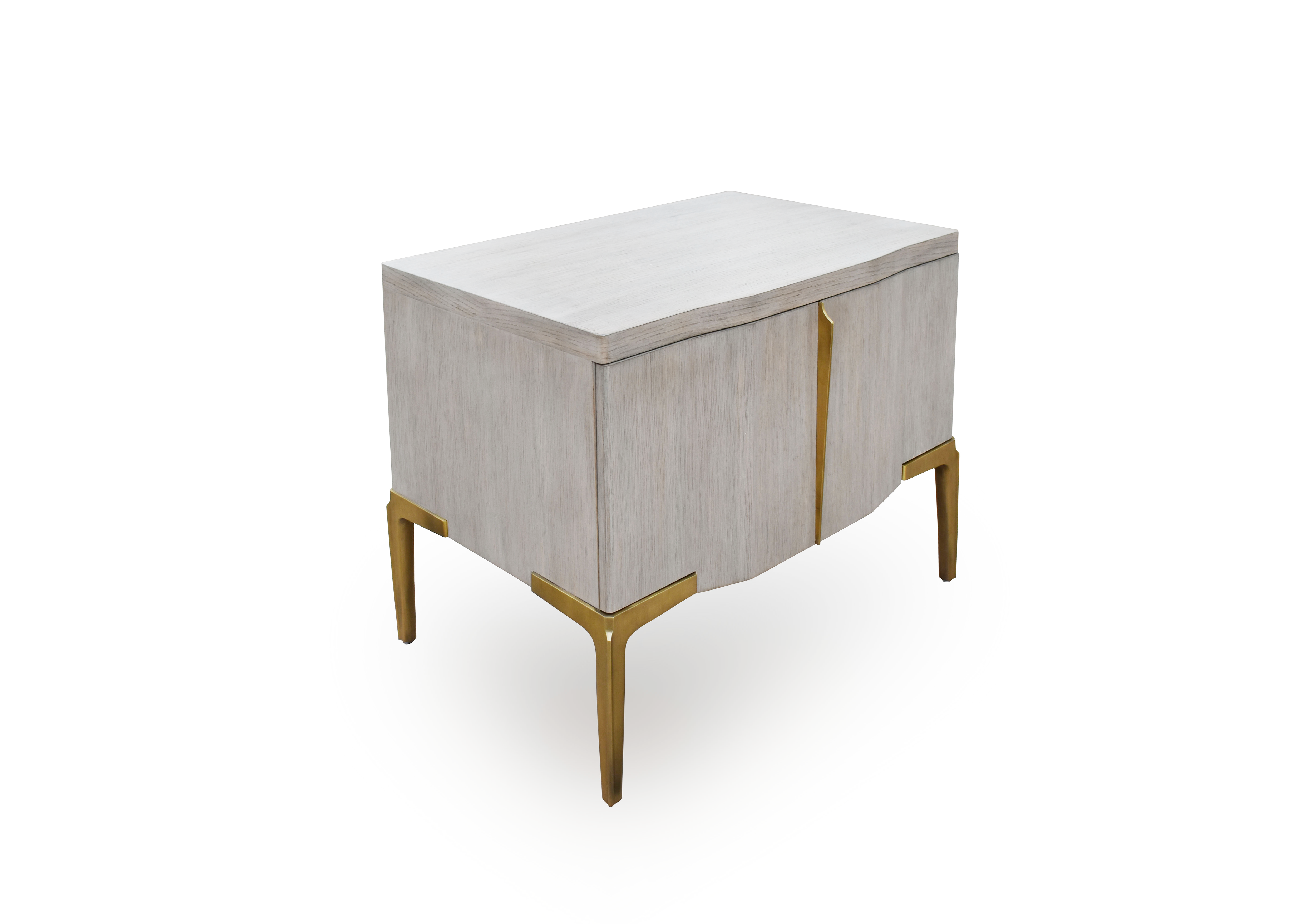 de sousa hughes atelier purcell KheperaBedsideTable2 LondonFogOak&HandPatinatedLightBronze