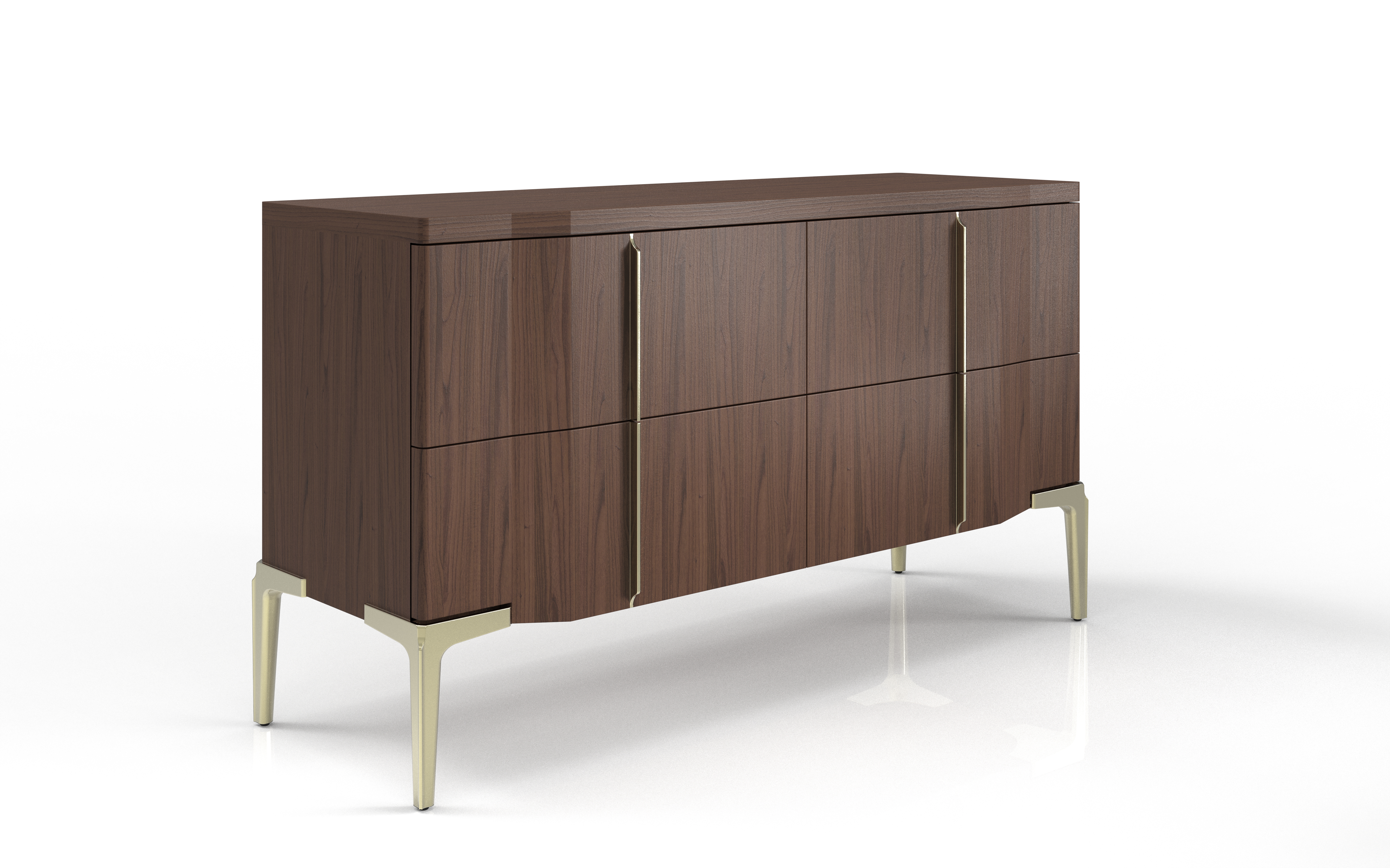 de sousa hughes atelier purcell Khepera Dresser 1   Walnut Brushed Brass