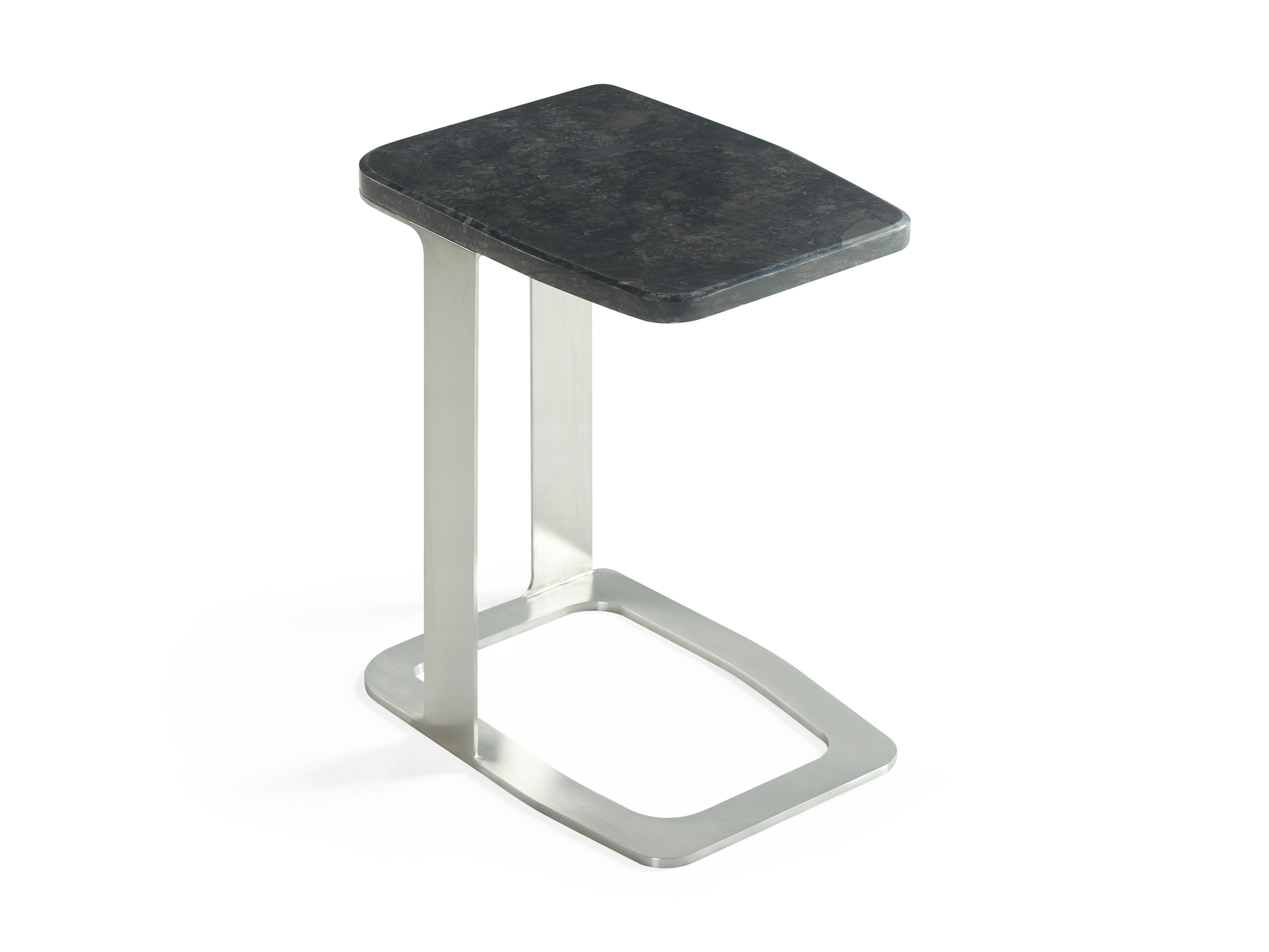 de sousa hughes atelier purcell TuyaMarbleDrinkTable1 BrushedStainlessSteel&ConstellationBlack
