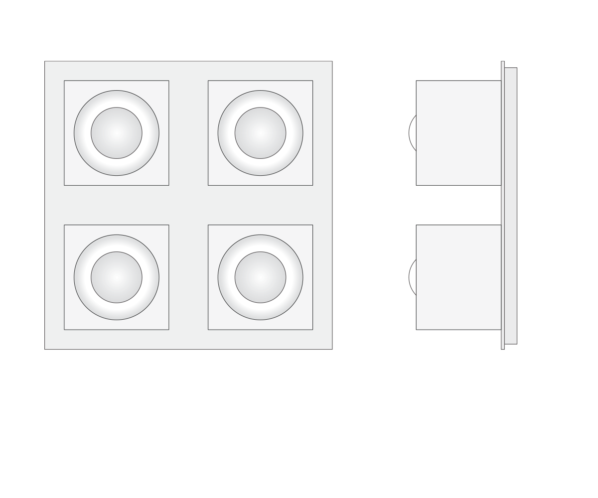 de sousa hughes Jonathan Browning Glacon 4 Light dimensions